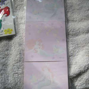 Disney's Little Mermaid Ariel 3 Pack Sticky Note Pads Flounder Sebastian Favors